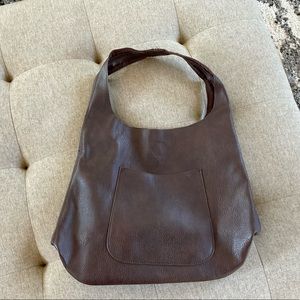 Brown tote bag